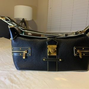 LOUIS VUITTON
Black Suhali Leather L'Impetueux Shoulder Bag